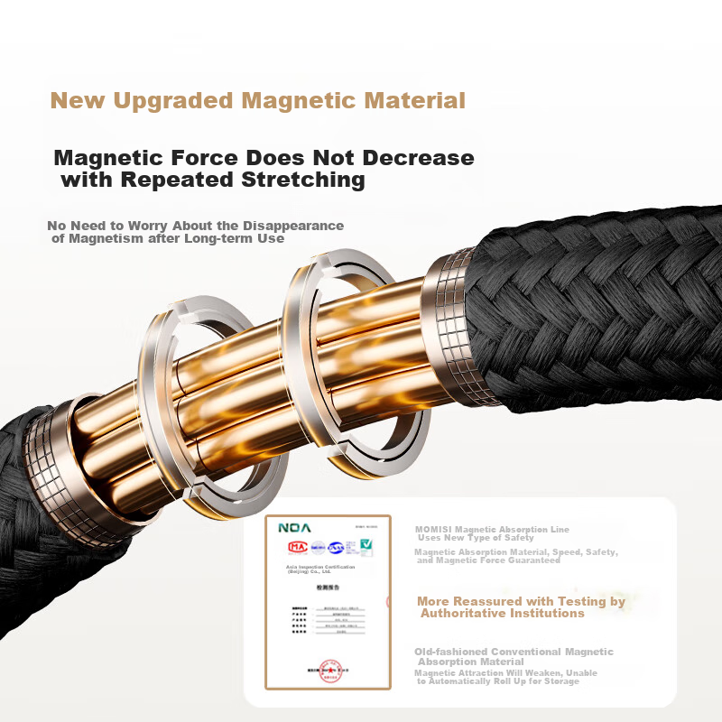 MOMAX magnetic cable Type-C data cable two-in-one Apple 16/15 charging cable PD100W fast charging cable one to two heads suitable for iphone16 Huawei Xiaomi Mac notebook