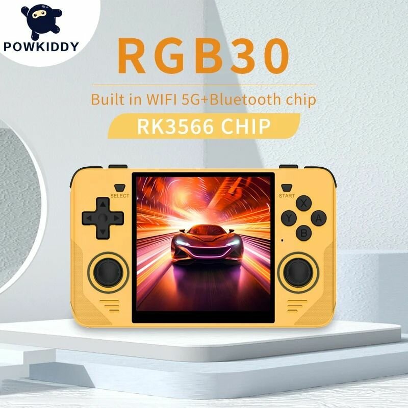 Ручная игровая приставка Powkiddy RGB30 4,0 - дюймовый IPS с открытым исходным кодом
