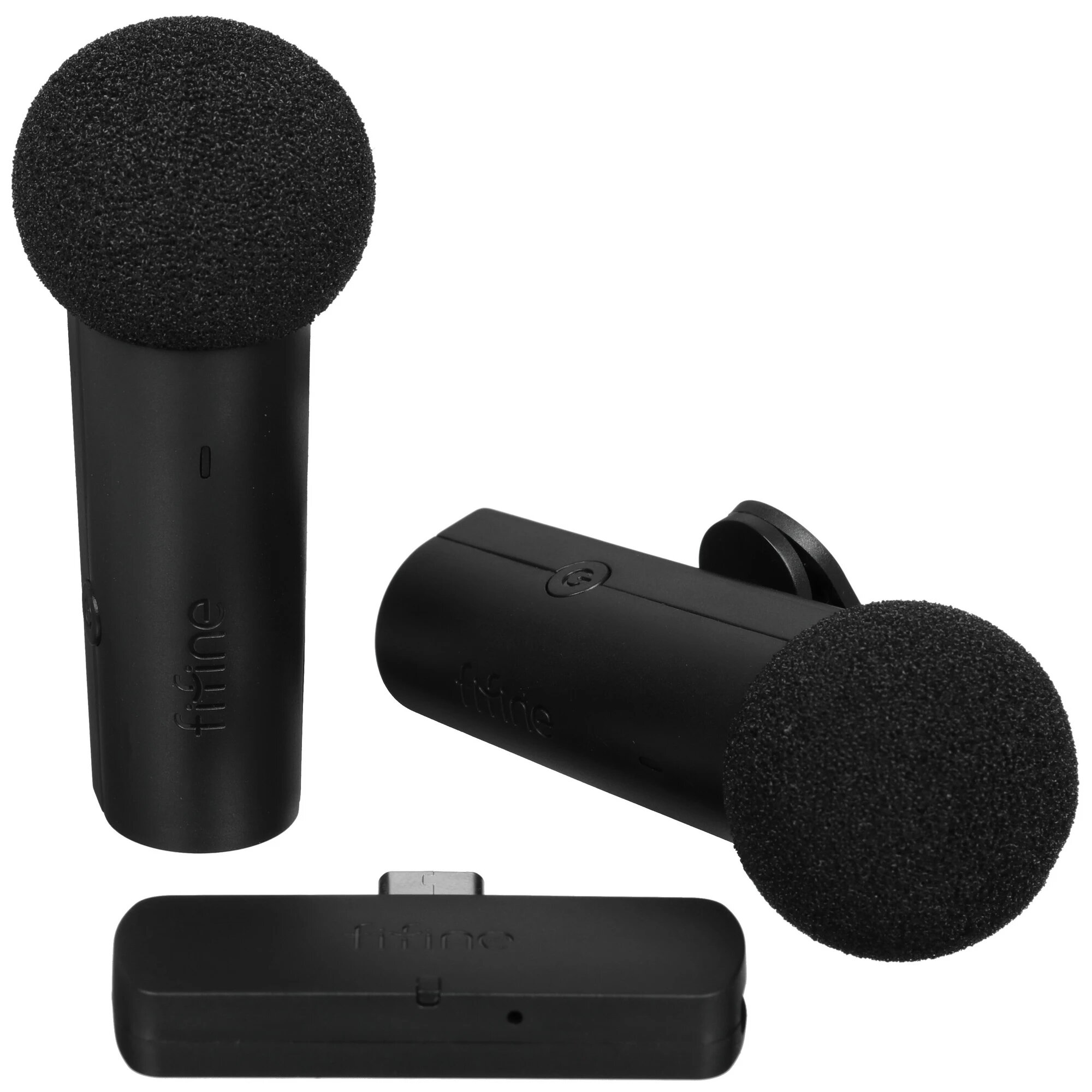 Петличный комплект Fifine M8 Dual, универсальный, для смартфона, 2 микрофона