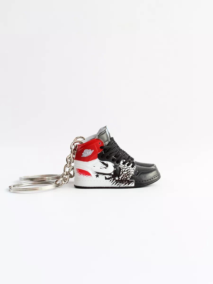 Брелок, 2 шт., красный, черный, белый — фото 1