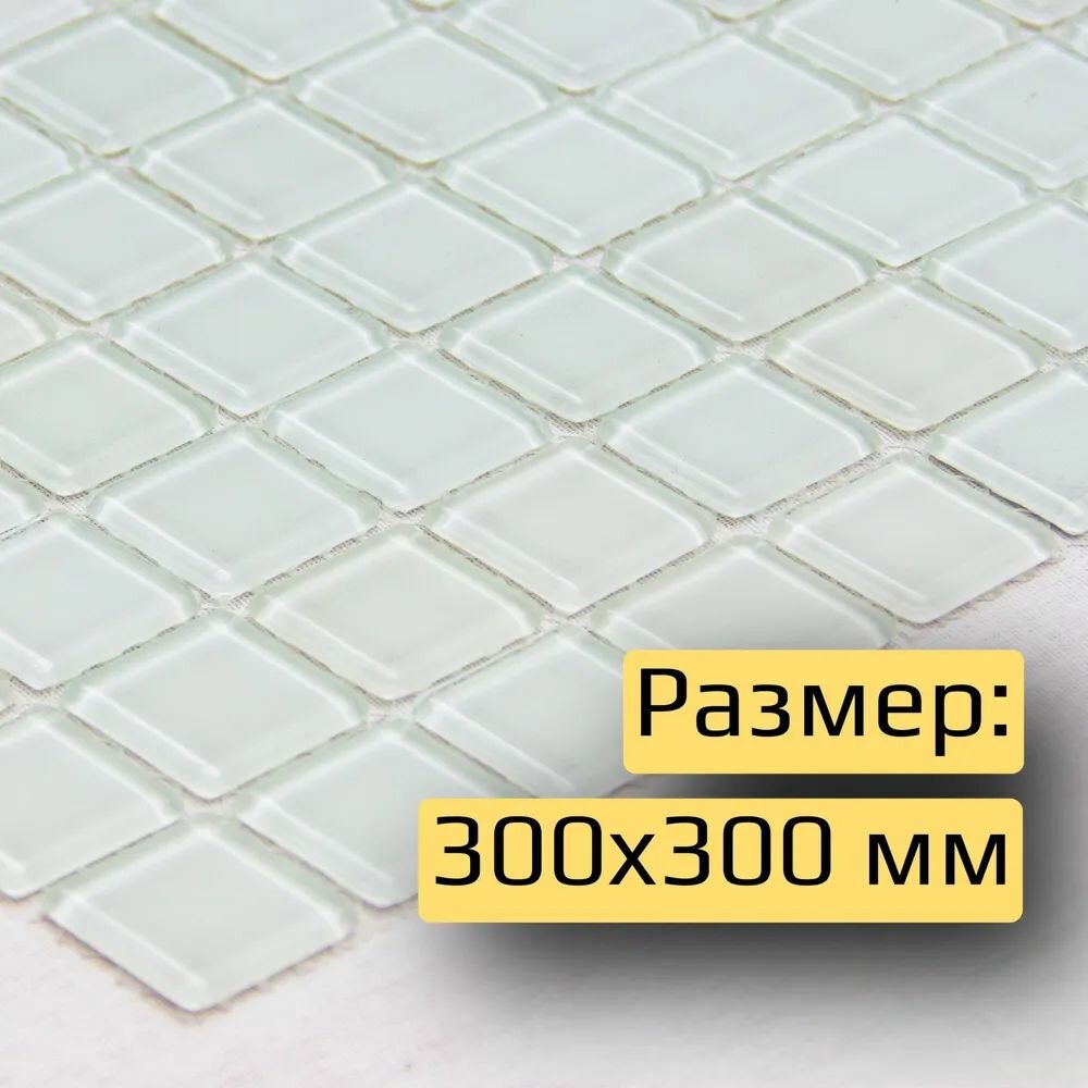 Мозаика стеклянная / 30 см x 30 см размер чипа: 25x25 мм