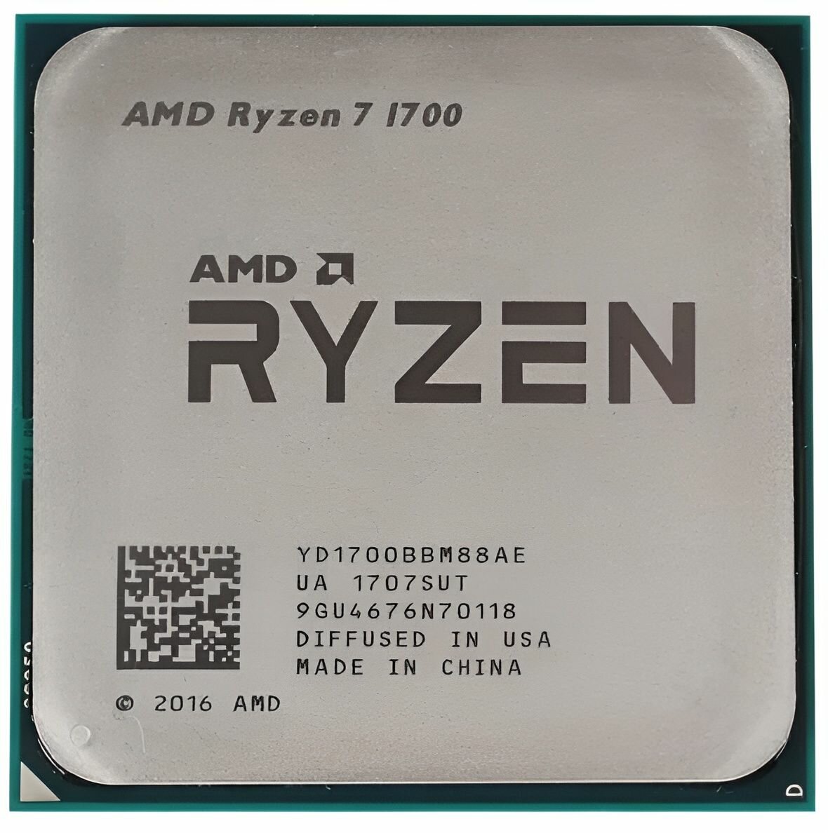 Процессор AMD Ryzen 7 1700 сокет AM4, 3.0 ГГц, 65 Вт, 8 ядер, OEM