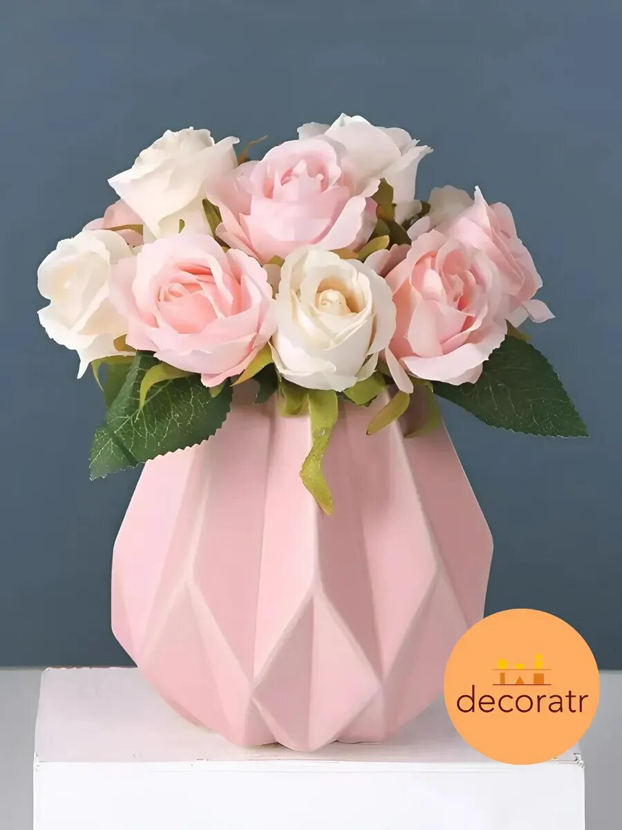 Ваза керамическая для цветов и сухоцветов 13 см