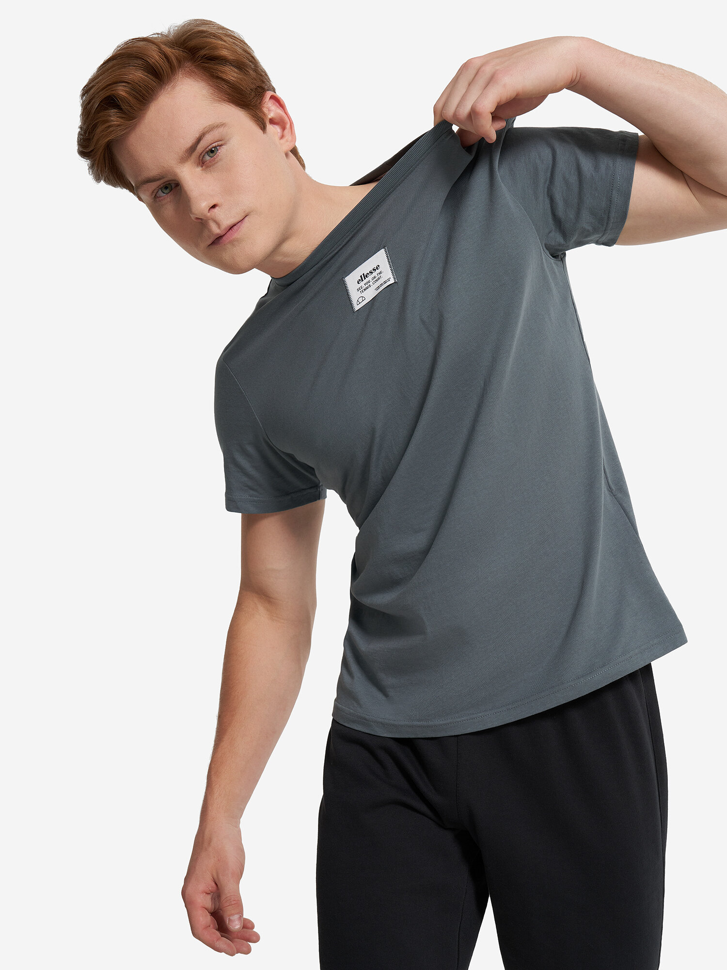 Футболка спортивная ellesse, размер L [XS-XXL-E0V-М], Джинсовый