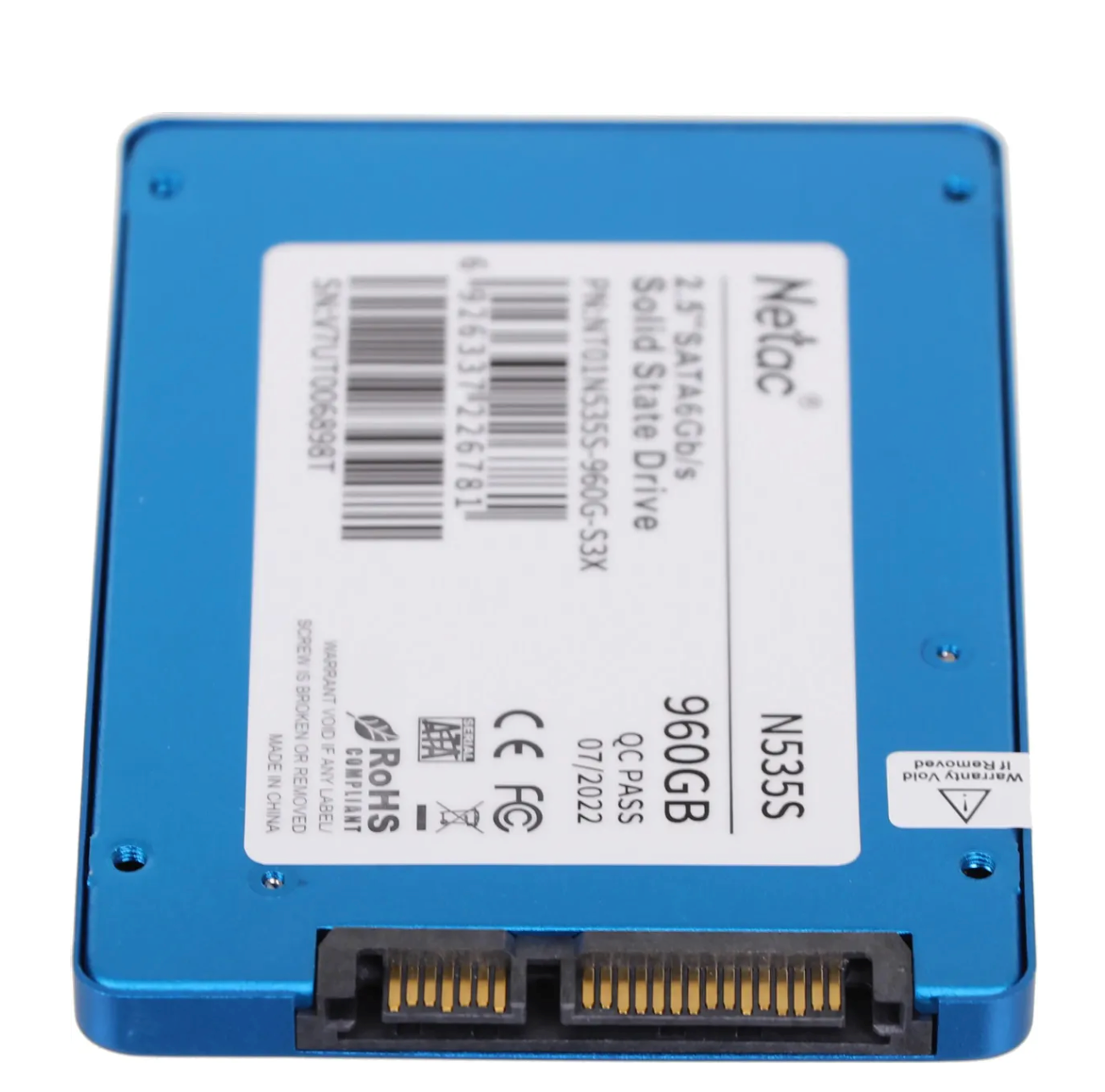 SSD жесткий диск NETAC SATA2.5" 960GB NT01N535S-960G-S3X 960ГБ — фото 1