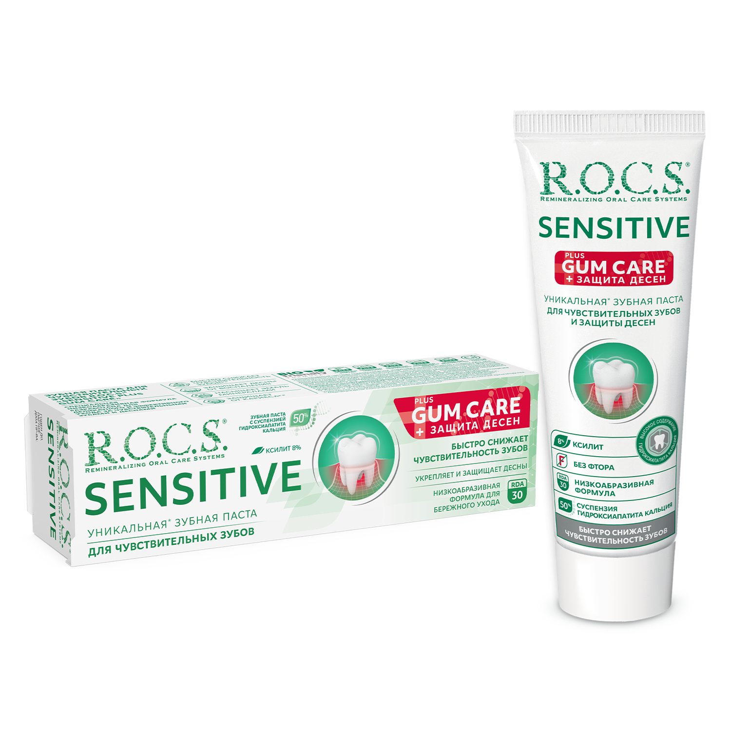 Зубная паста "R.O.C.S. SENSITIVE Plus Gum Care", 94 гр
