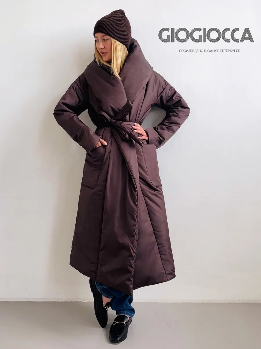 Пуховик GIOGIOCCA размер S Шоколадный