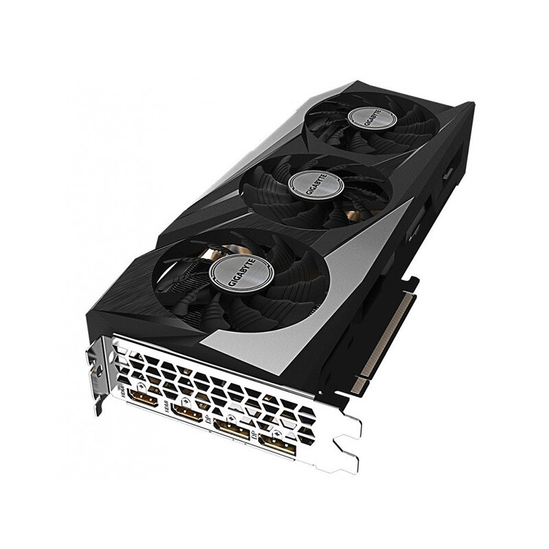 Игровая дискретная видеокарта GIGABYTE RX6700XT GAMING OC емкостью 12 ГБ с тремя вентиляторами — фото 1