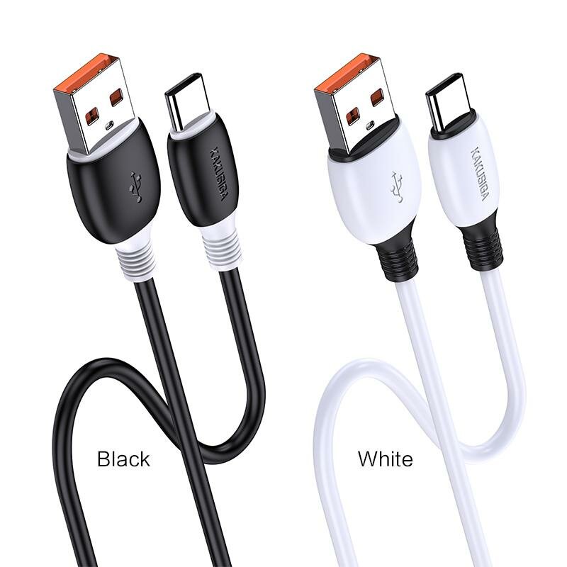 Кабель KAKUSIGA Anmei KSC-951, USB-A, Type-C, 3А, белый, 1 м (Apple, Samsung, Honor. Xiaomi. Realme, Vivo, Oppo.) — фото 1
