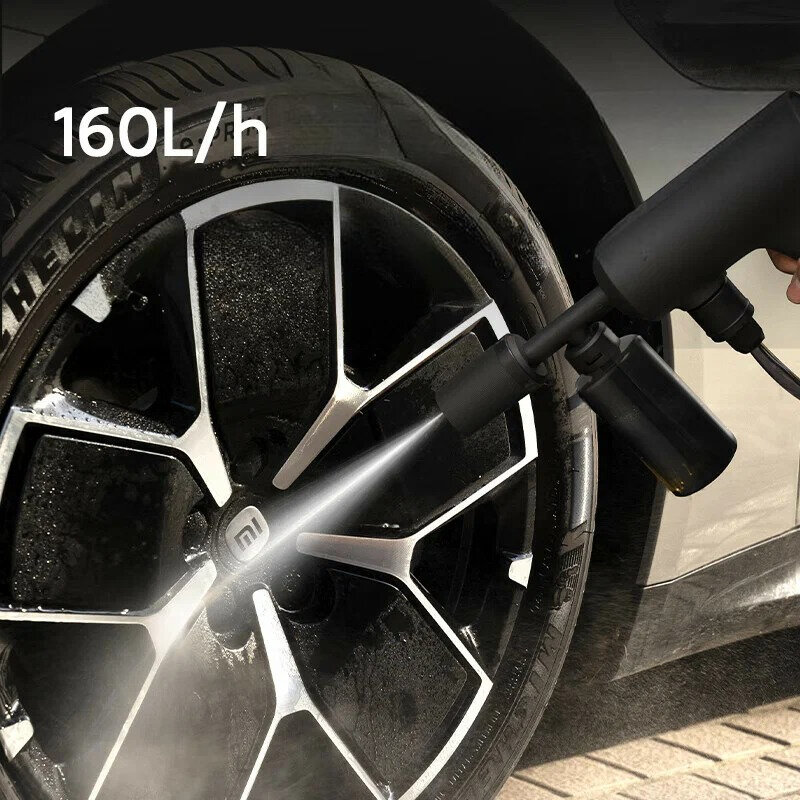 Мойки Высокого Давления Xiaomi Беспроводная мойка Xiaomi Mijia MJXCJ002QW, с пеногасителем 250 мл, автономная работа до 2,5 часов, шланг 6 м