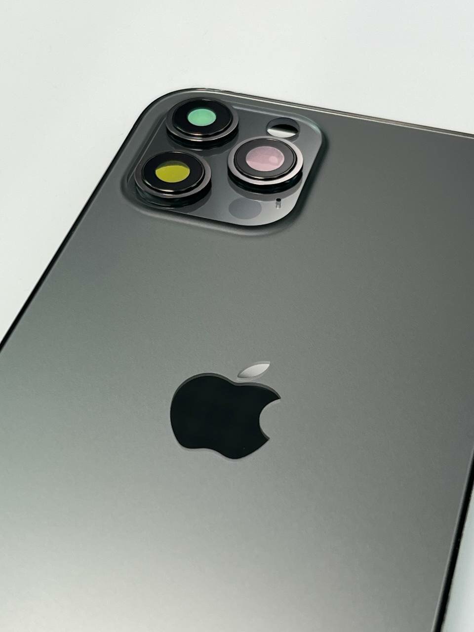 Оригинальный корпус Apple Iphone 12 Pro Max черный стеклянный — фото 1