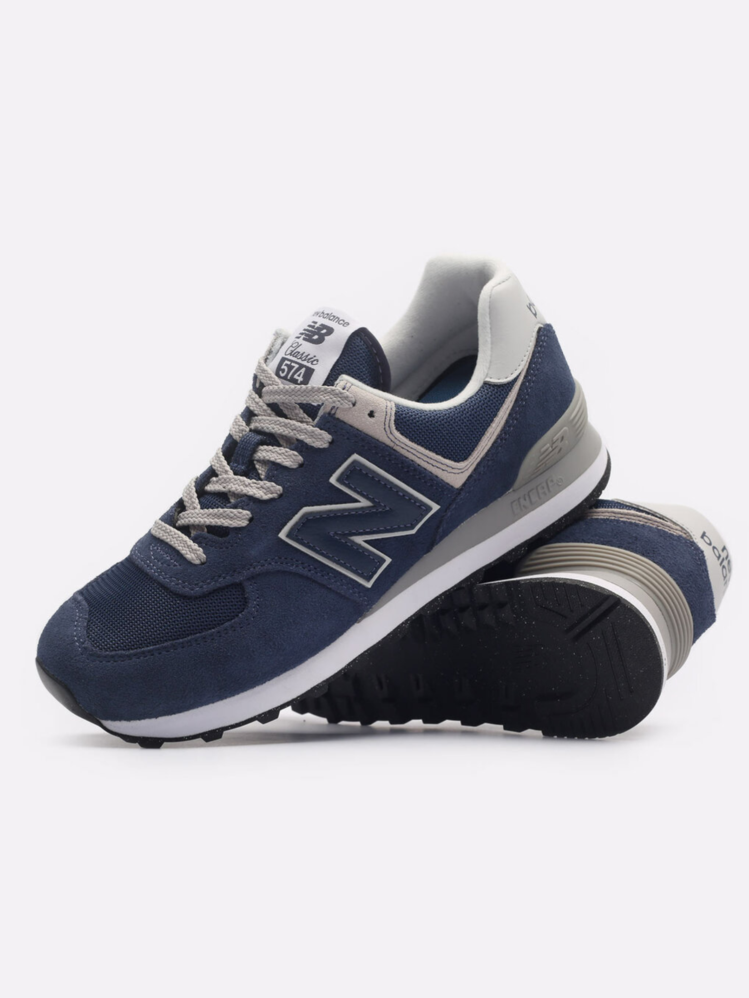 Кроссовки New Balance 574, размер 44 EU (28см), navy/white — фото 1