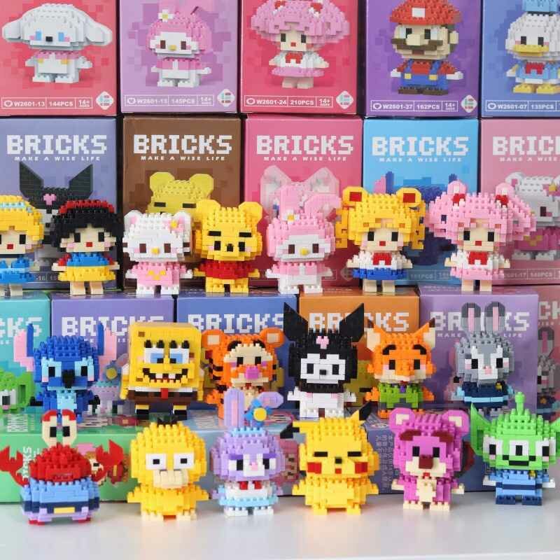 Мини-нано-конструктор в стиле персонажей Disney bricks Брикс . Развивает внимание, мелкую моторику и воображение.