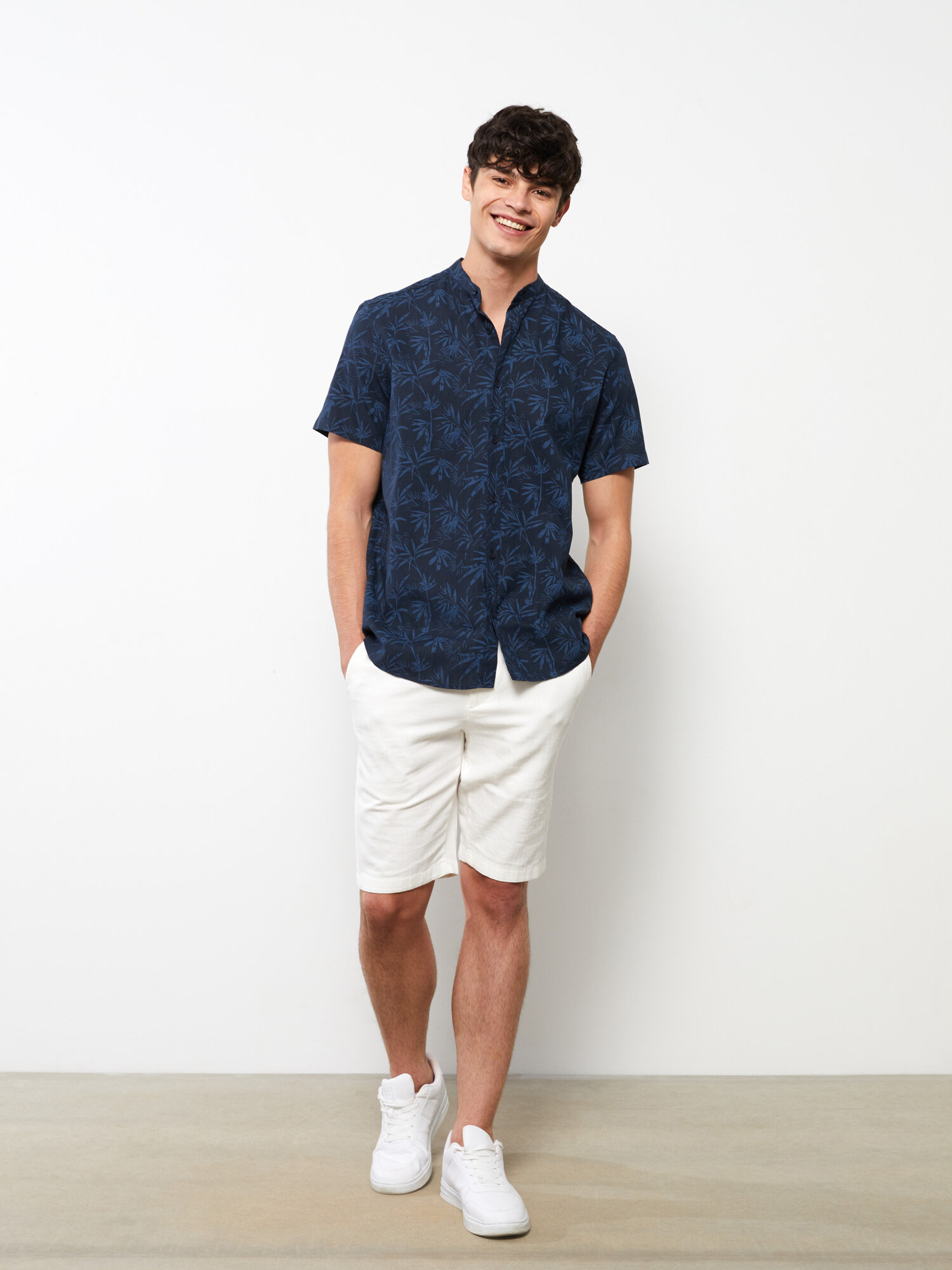 Рубашка LC Waikiki, размер M, синий