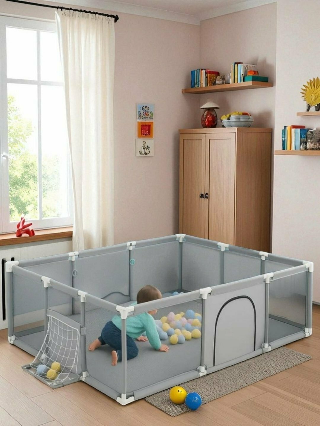 Детский манеж складной, игровой — фото 1