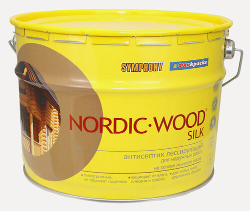 Изображение товара Антисептик SYMPHONY NORDIC WOOD Silk лессирующий тиксотропный 2,7л