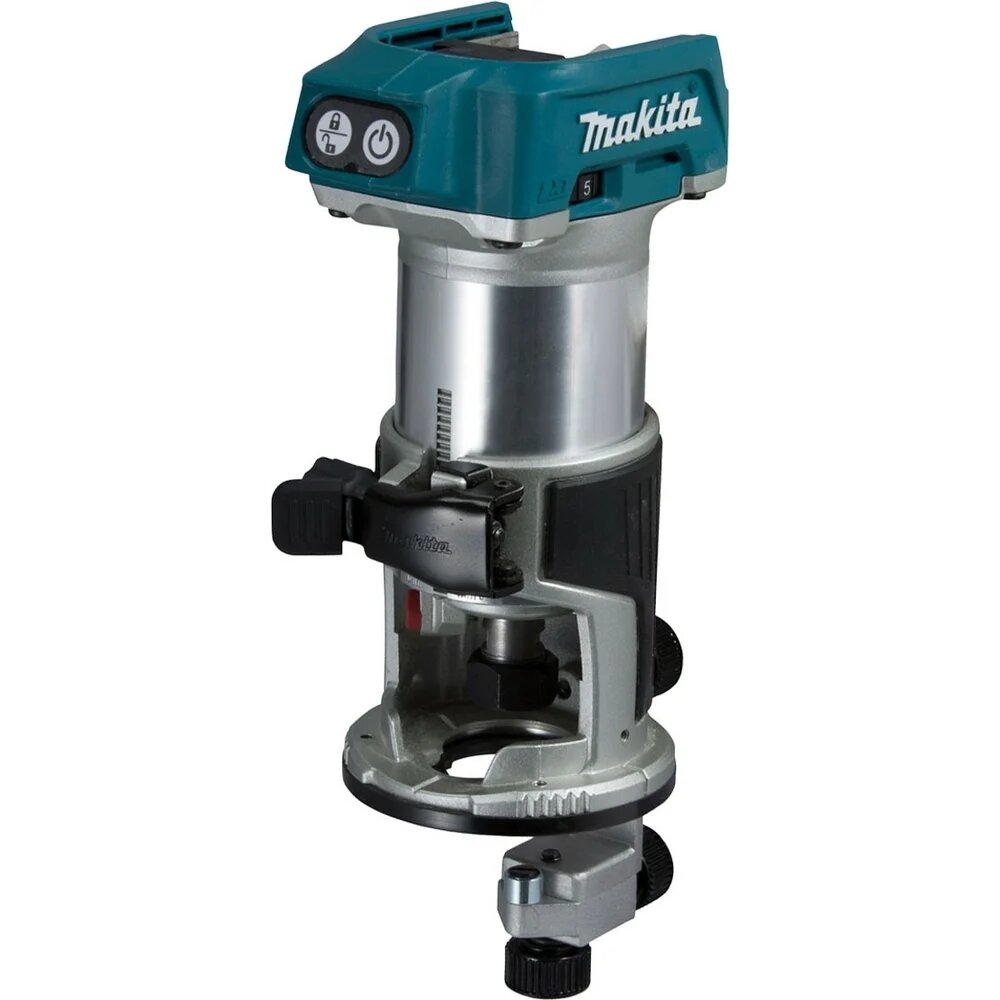 Фрезер Makita LXT DRT50ZJX2 кромочный тип с бесщеточным двигателем, регулируемыми оборотами и подсветкой рабочей зоны — фото 1
