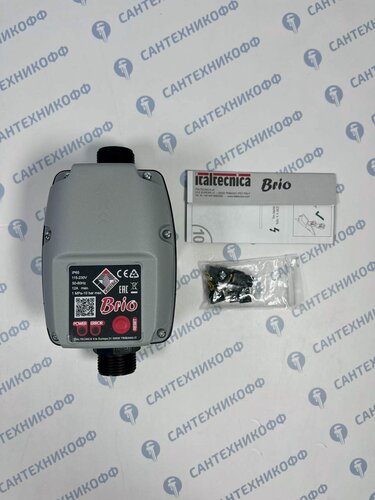 Изображение товара Блок автоматики ITALTECNICA BRIO 230В 12А IP65 с манометром B2M.00MMAB.10U.00