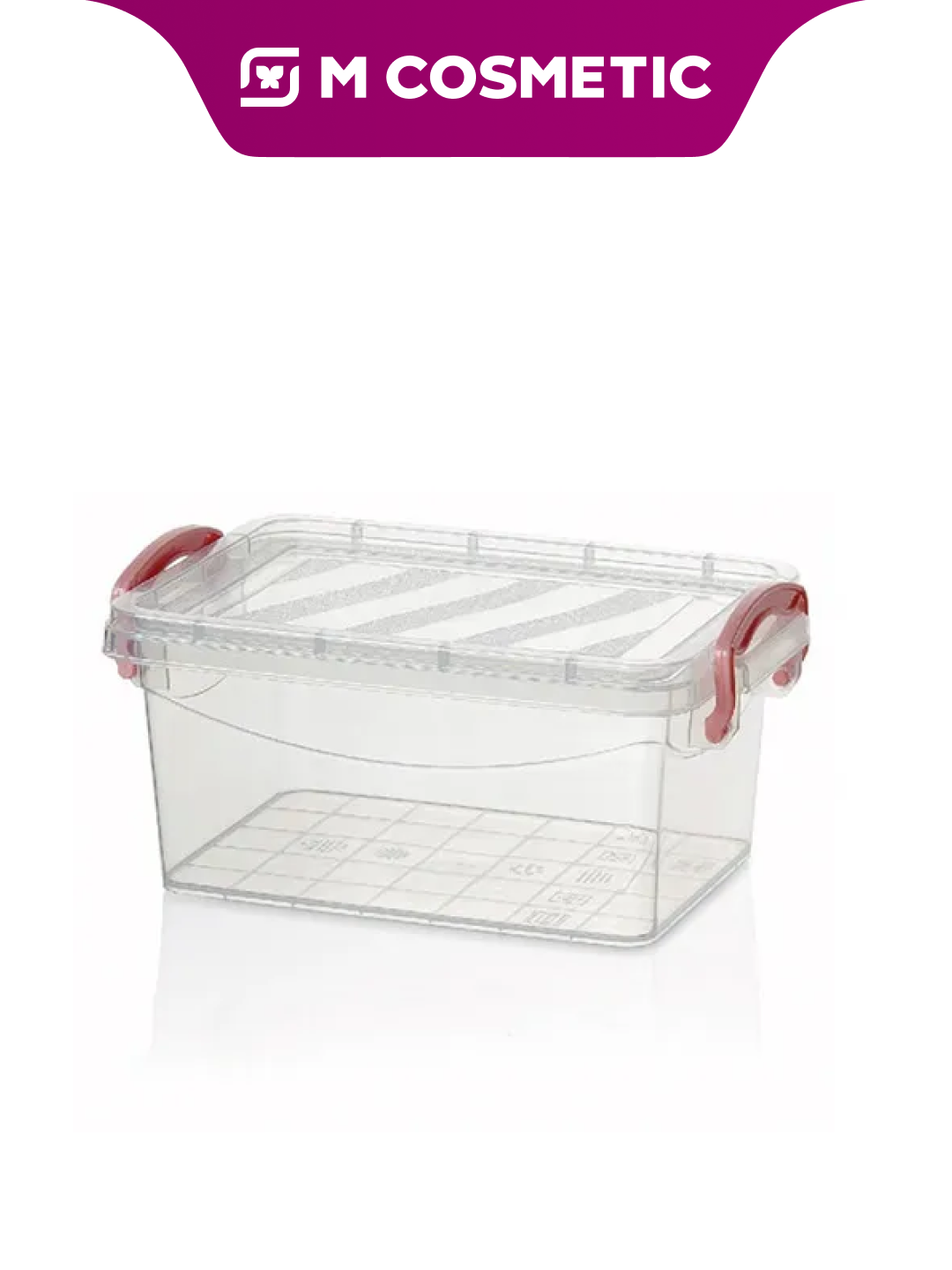 Контейнер Ucsan Plastic, прямоугольный, с крышкой, 21.5x14.5x9.5 см, 1.6 л