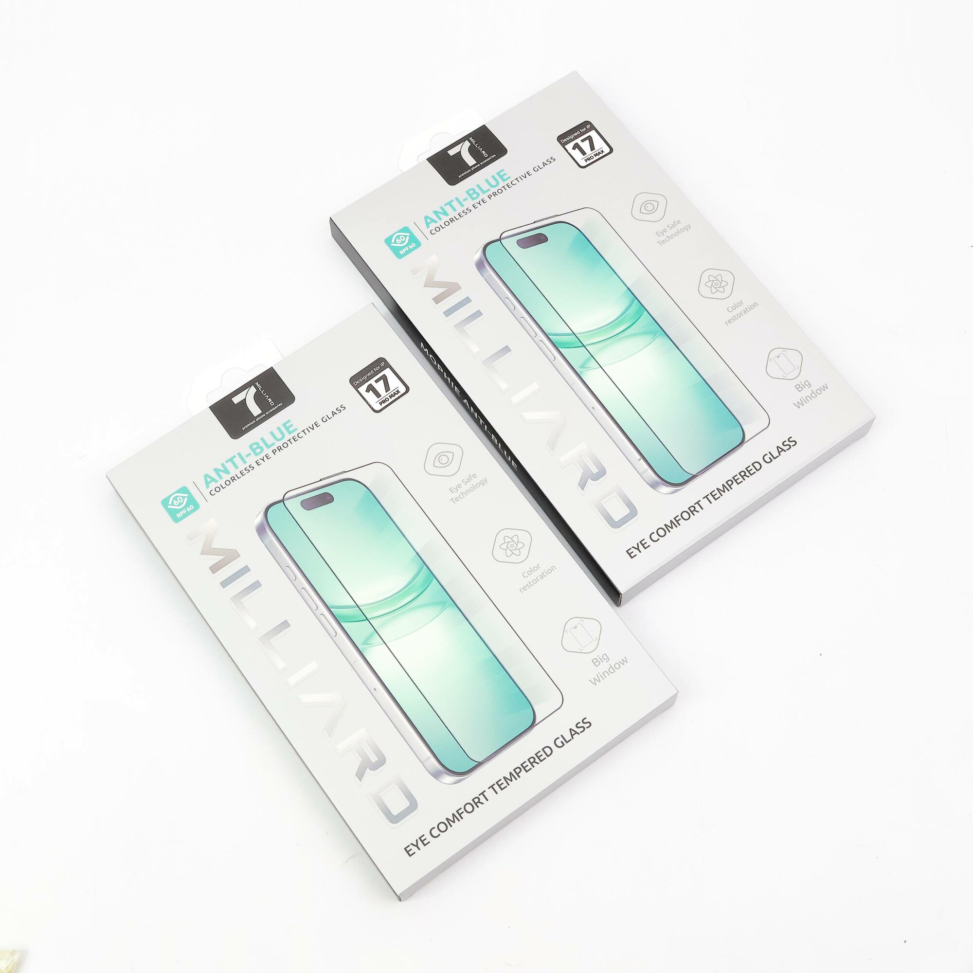 Защитное стекло 7 Milliard Anti-Blue для телефона iphone 15 Pro