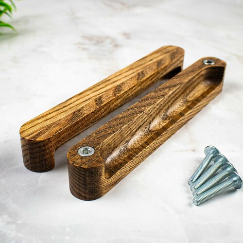 Ручки мебельные деревянные 150мм овальные