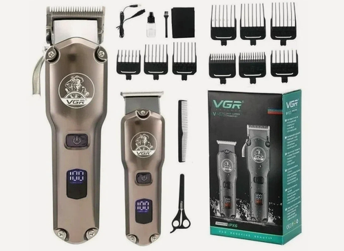Изображение товара Профессиональная электрическая мощная машинка для стрижки волос VGR V-675