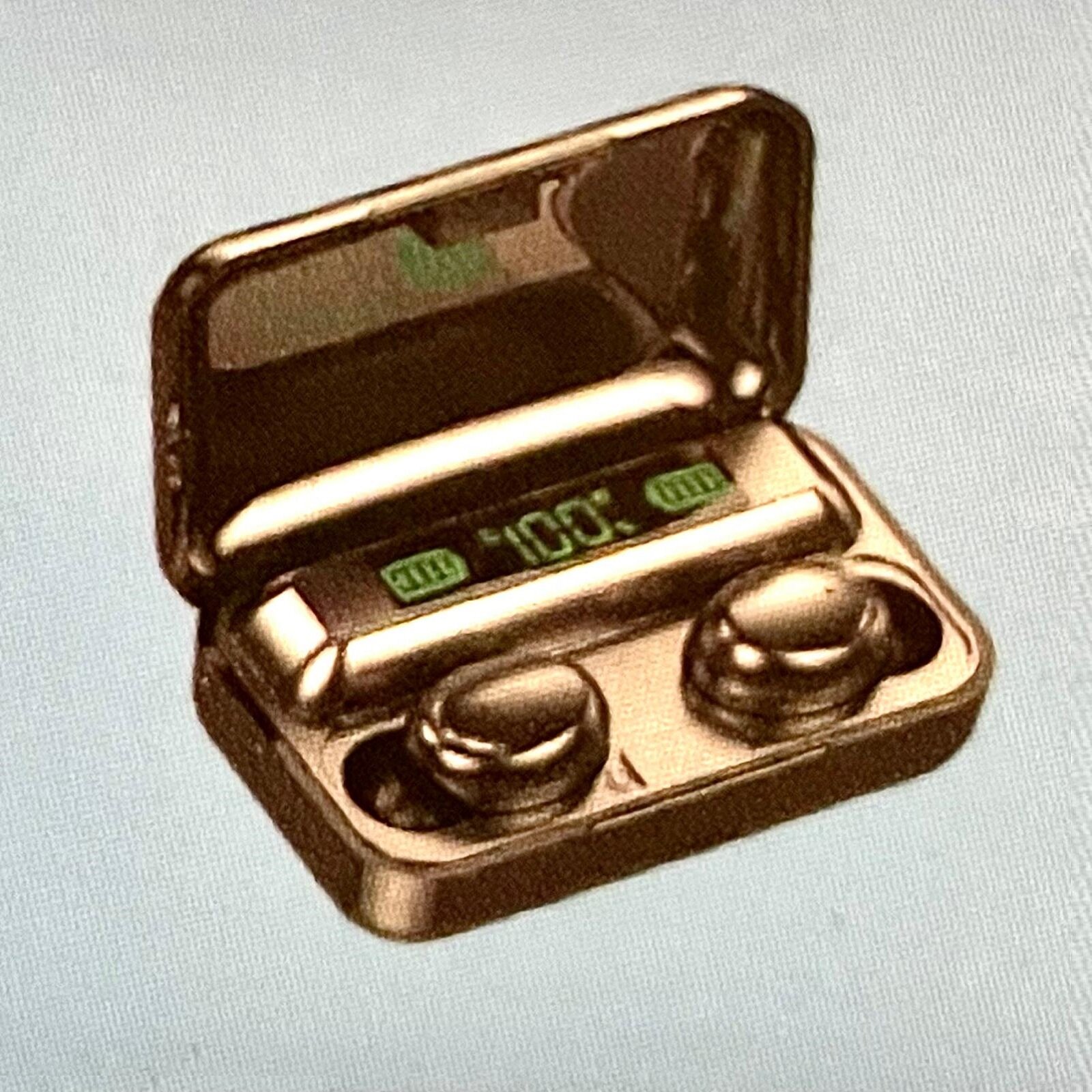 Наушники беспроводные / наушники сенсорные с powerbank F9-5 / блютуз наушники / с дисплеем