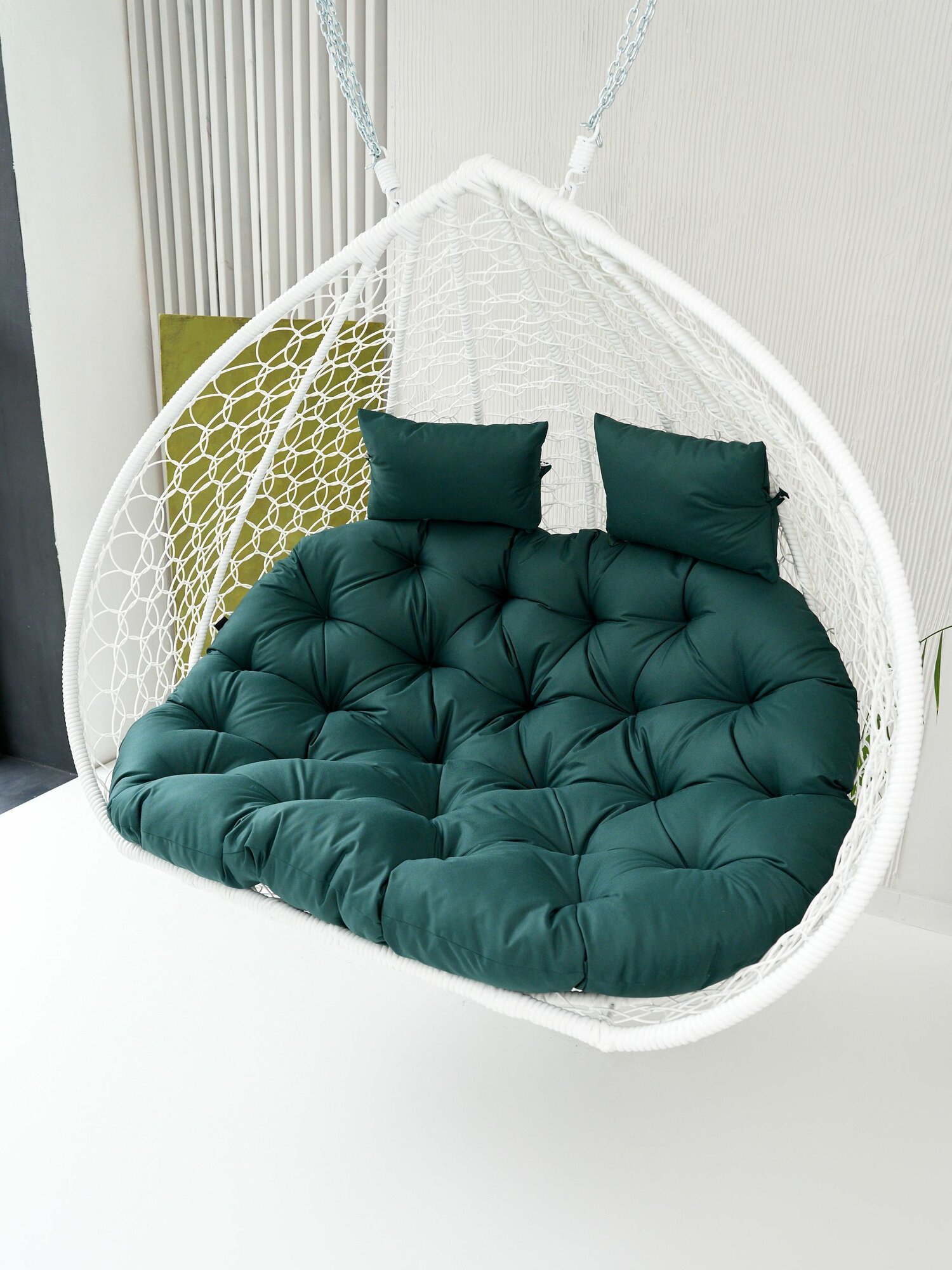 Подушка  матрас  для 2 х местного подвесного кресла 150х115х12 см Everena Double Green