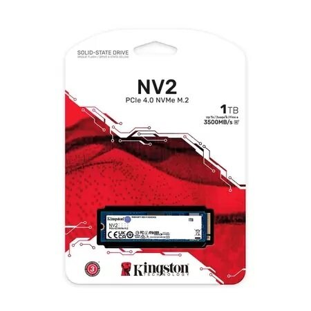 SSD диск Kingston SSD M.2 2280 SNV2S 1000 Гб PCIe 4.0 x4 NVMe SNV2S/1000G