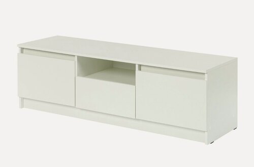 Изображение товара Ларго тумба ТВ 140 х 44,6 х 44,3 см, 2 двери, 1 ящик, ЛДСП Белый