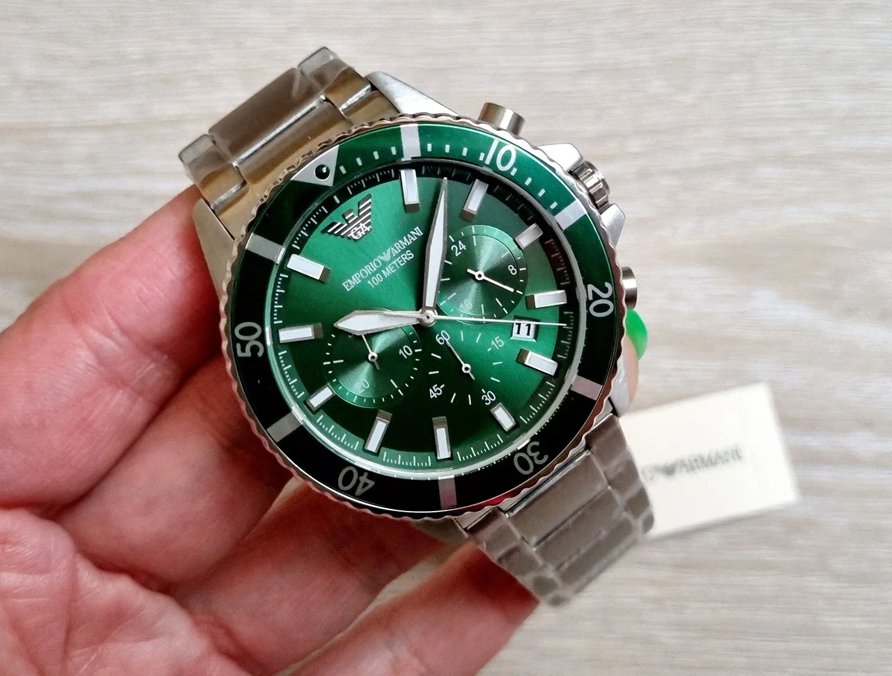 Наручные часы EMPORIO ARMANI Diver, серебристый