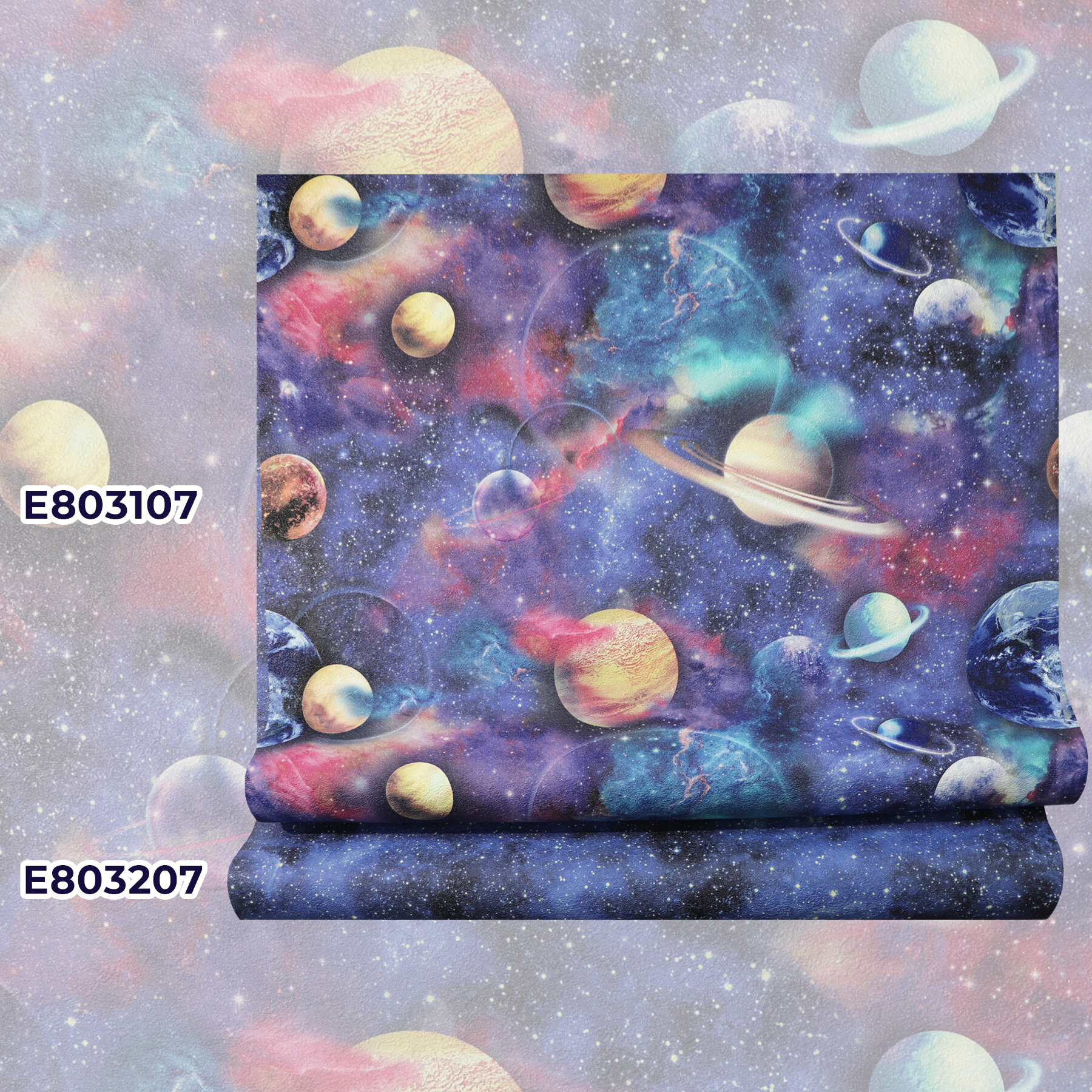 Обои флизелиновые Elysium Космос синие 1.06 м Е803207 - фото №7