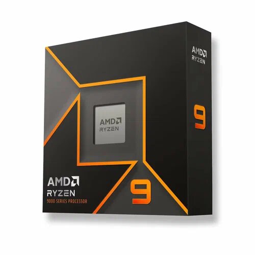 Центральный процессор AMD Ryzen 9 9900X BOX, 12 ядер, 24 потока, частота до 4.8 ГГц, AM4, поддержка PCI-E 4.0
