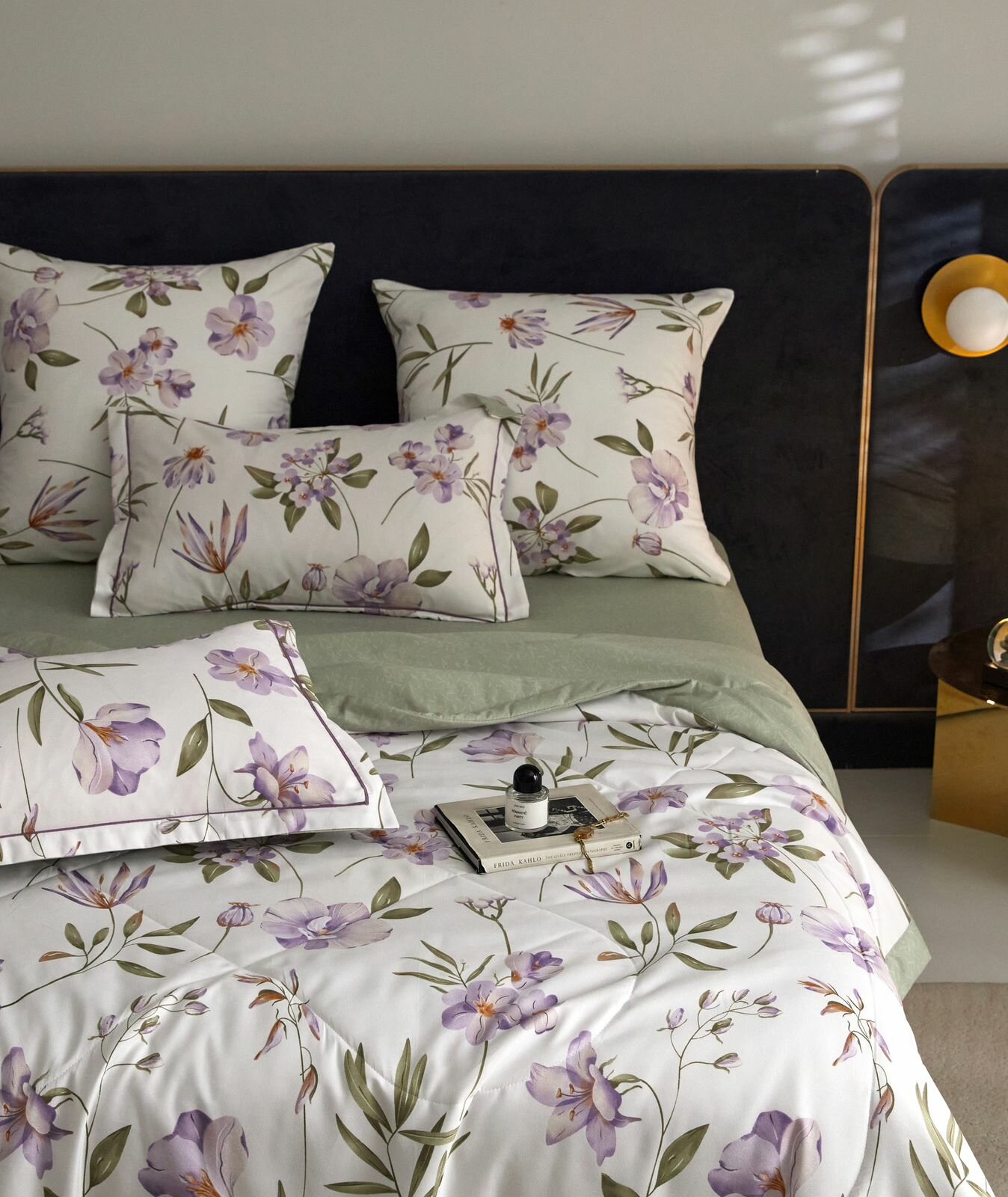 Постельное белье семейное с двумя одеялами Сатин Mency MEN-8 — фото 1