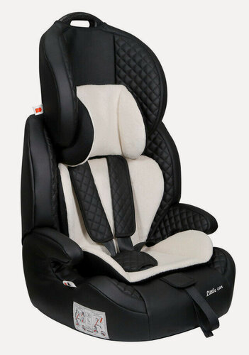 Изображение товара Автокресло детское 9-36кг. Little Car Ally прострочка ромб, черная экокожа