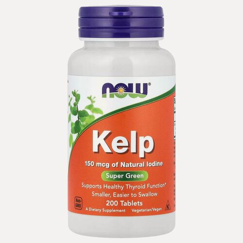 Изображение товара NOW Kelp 150 мкг 200 таблеток
