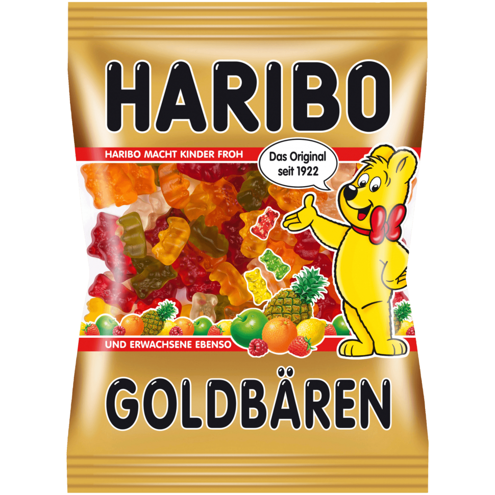 Жевательный мармелад Haribo "Goldbaren" (Золотые Мишки), ассорти, 1кг