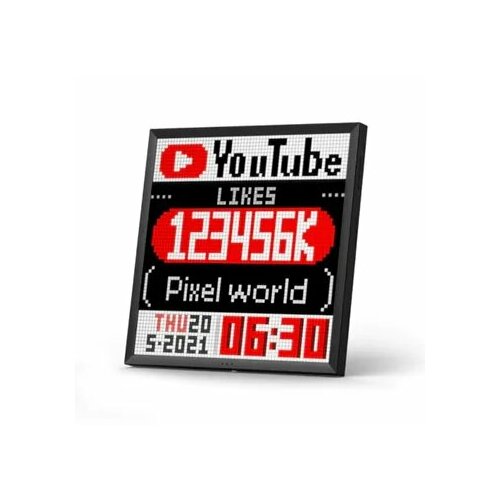 Цифровая пиксельная фоторамка Divoom Pixoo 64 Pixel Art Cloud Frame 64x64 пикселей Black 18000₽