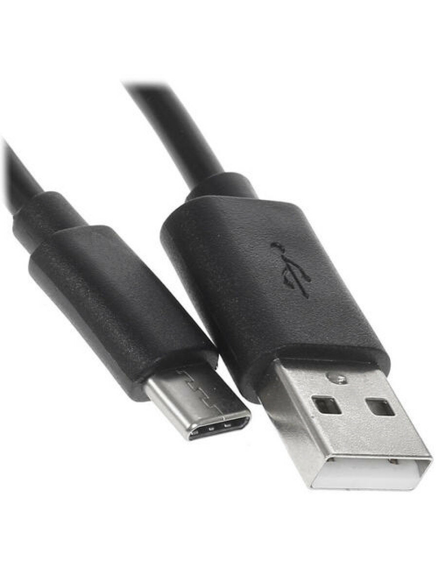 Кабель круглый FinePower USB Type-C - USB 2.0 Type-A черный 1 м