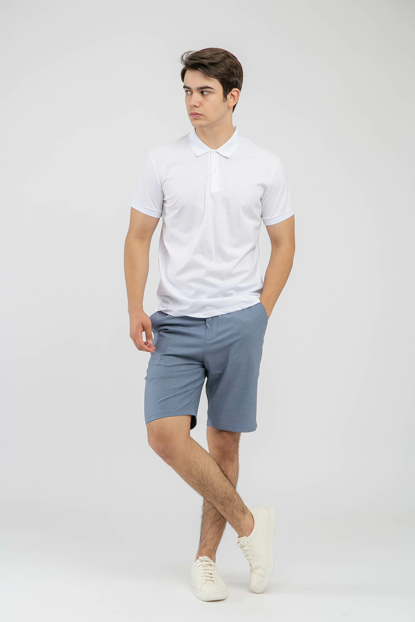 Поло спортивное TERRA PRO, размер M, white — фото 1