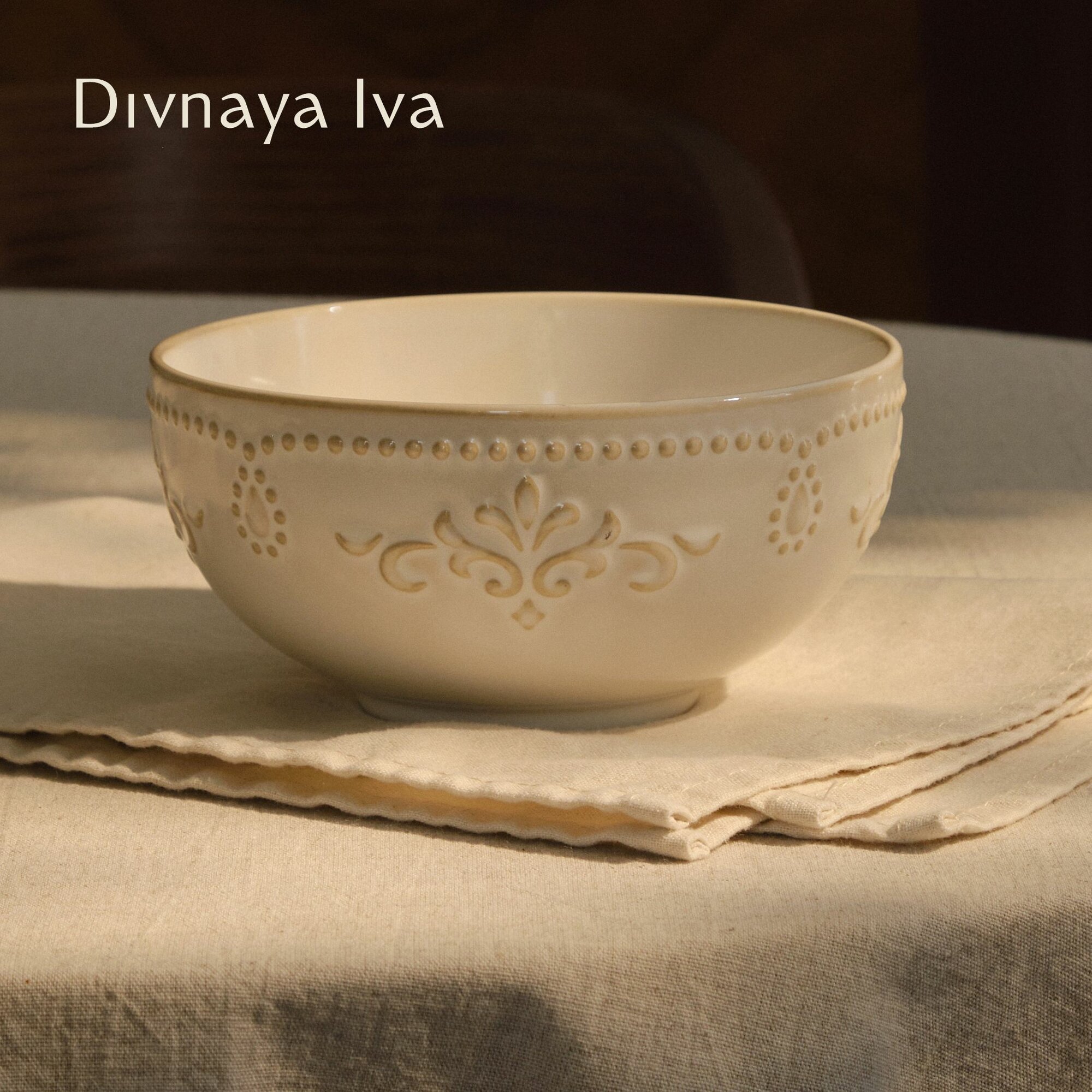 Тарелка боул фарфор тарелка для салата для супа диаметр 15 см высота 7 см Divnaya Iva