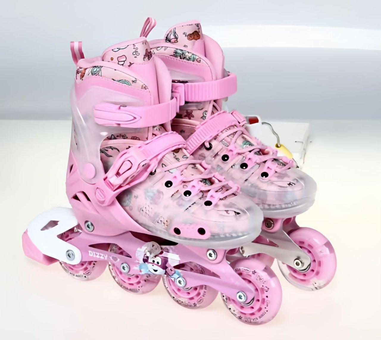 Роликовые коньки KLONKI, классические, 4 колеса, для мальчиков и девочек, размер S, фиолетовый — фото 1