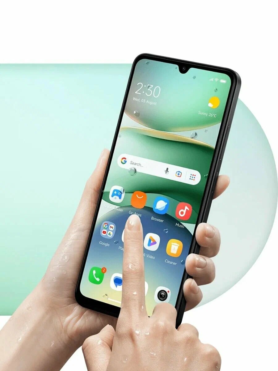 Смартфон Xiaomi Redmi A5 4GB 128GB, дисплей 6.88" IPS, 32mp камера, 5200 mAh, Green — фото 1