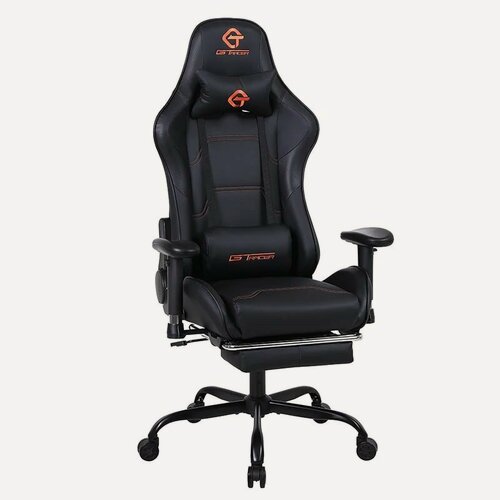 Изображение товара Кресло игровое компьютерное для геймера с подножкой и механизмом качания из эко-кожи