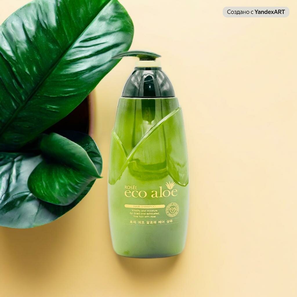 Шампунь увлажняющий Eco Aloe Hair Shampoo, против выпадения волос, 760 мл