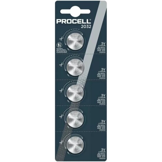 Элемент питания Duracell Procell Constant CR2032 бл 5