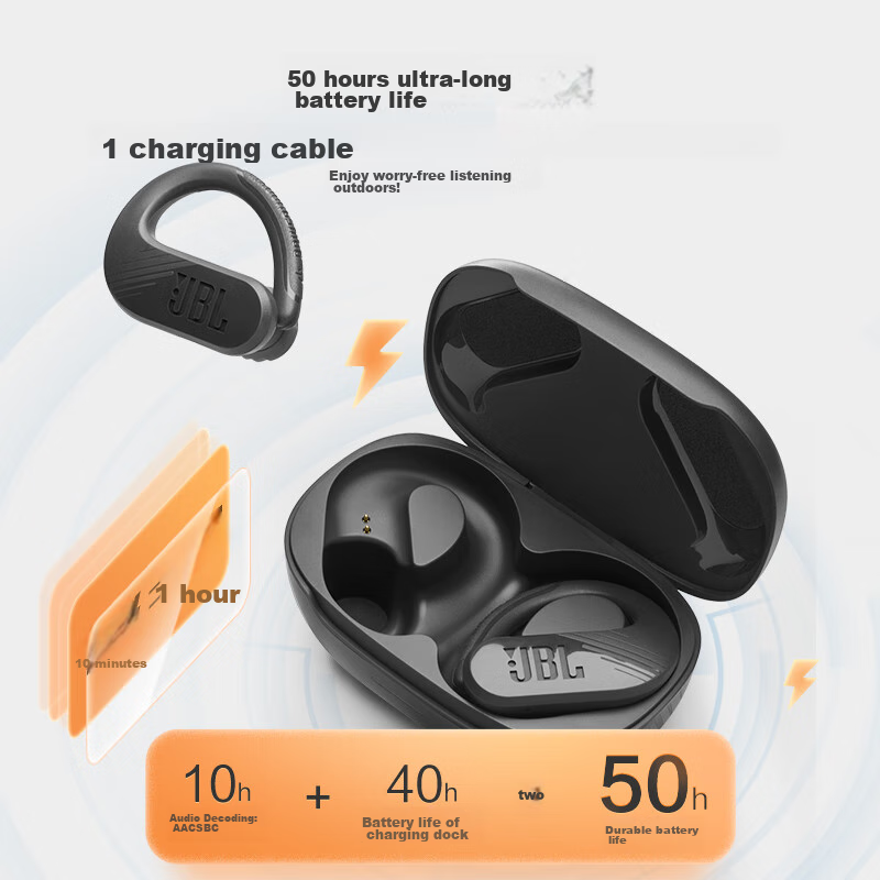 Беспроводные Bluetooth наушники JBL Endurance Peak 3 red — фото 1