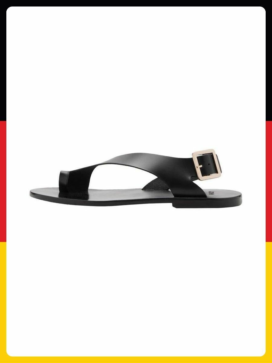 Сандалии MANGO, размер EU 39, черный