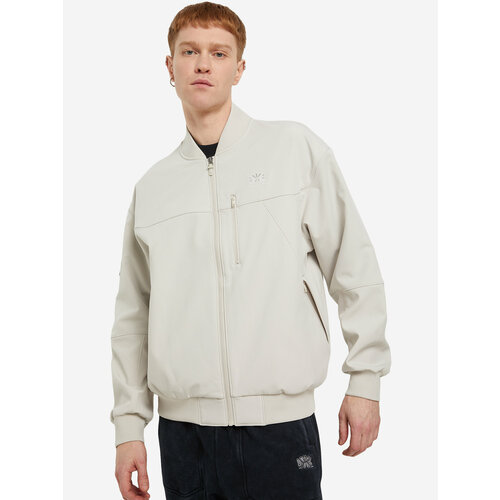 фото Бомбер li-ning windbreaker, размер xxl, светло-серый