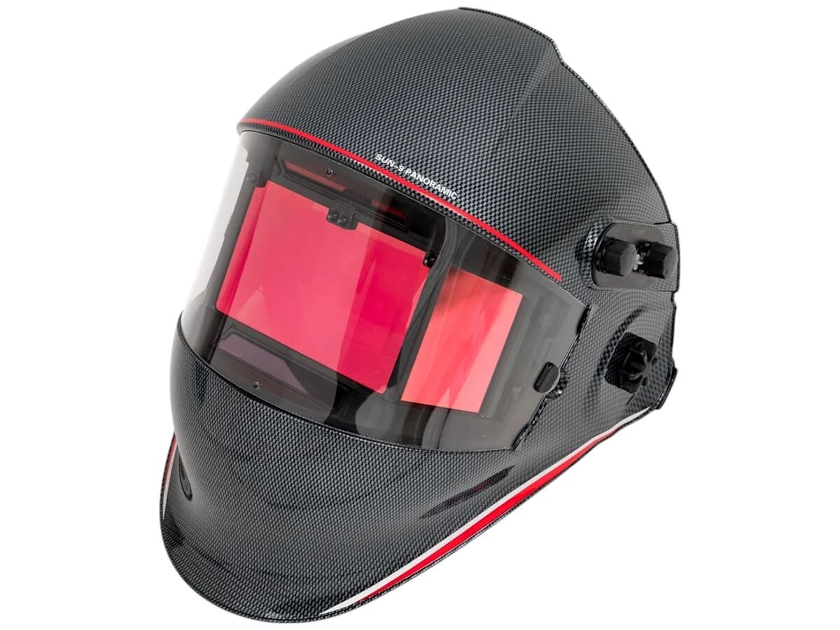 Маска сварщика Aurora SUN-9 Panoramic фильтр с естественной цветопередачей солнечная батарея